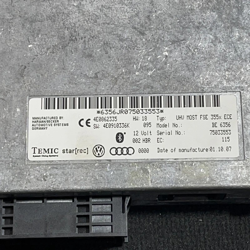 Modul bluetooth / Audi A6 Allroad C6 2008 / Audio si electronice