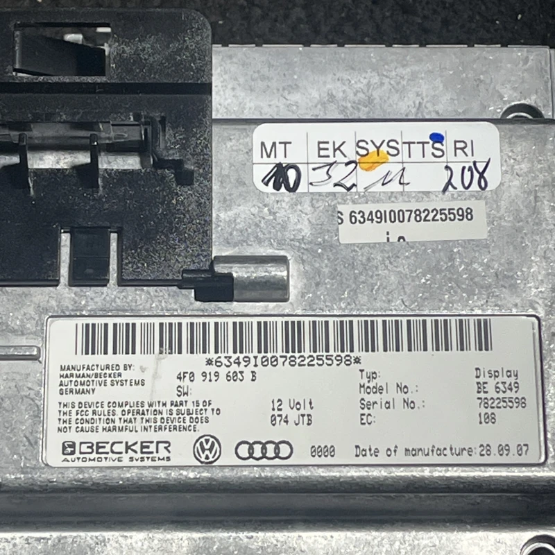 Ecran display multimedia MMI / Audi A6 Allroad C6 2008 / Audio si electronice