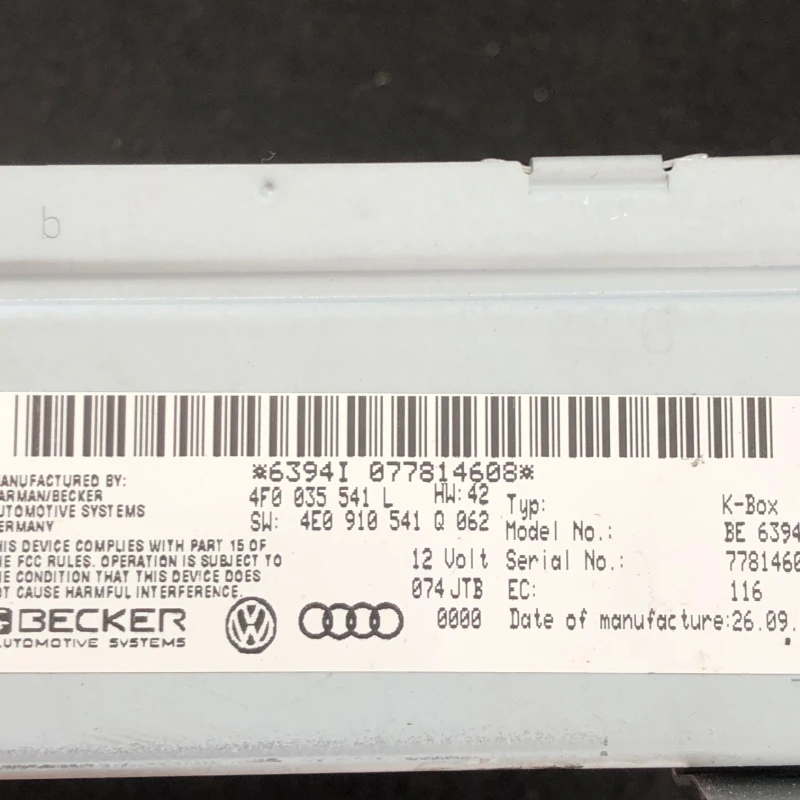 Modul calculator radio / Audi A6 Allroad C6 2008 / Audio si electronice