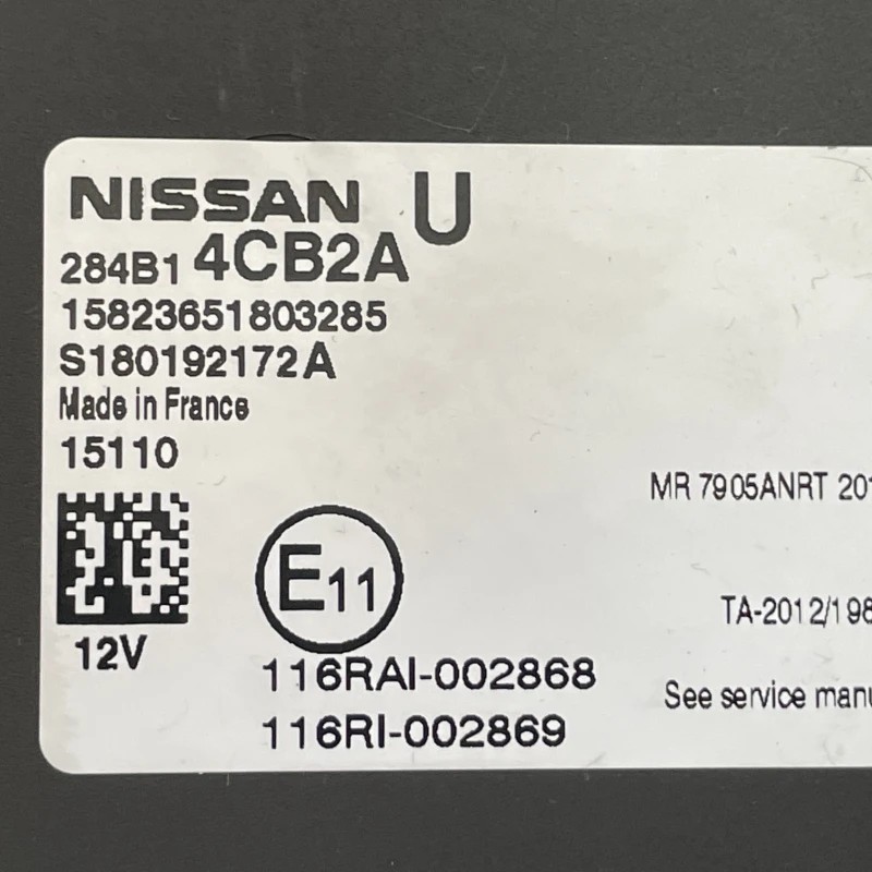 Calculator confort bcm / Nissan Qashqai J11 2015 / Audio si electronice