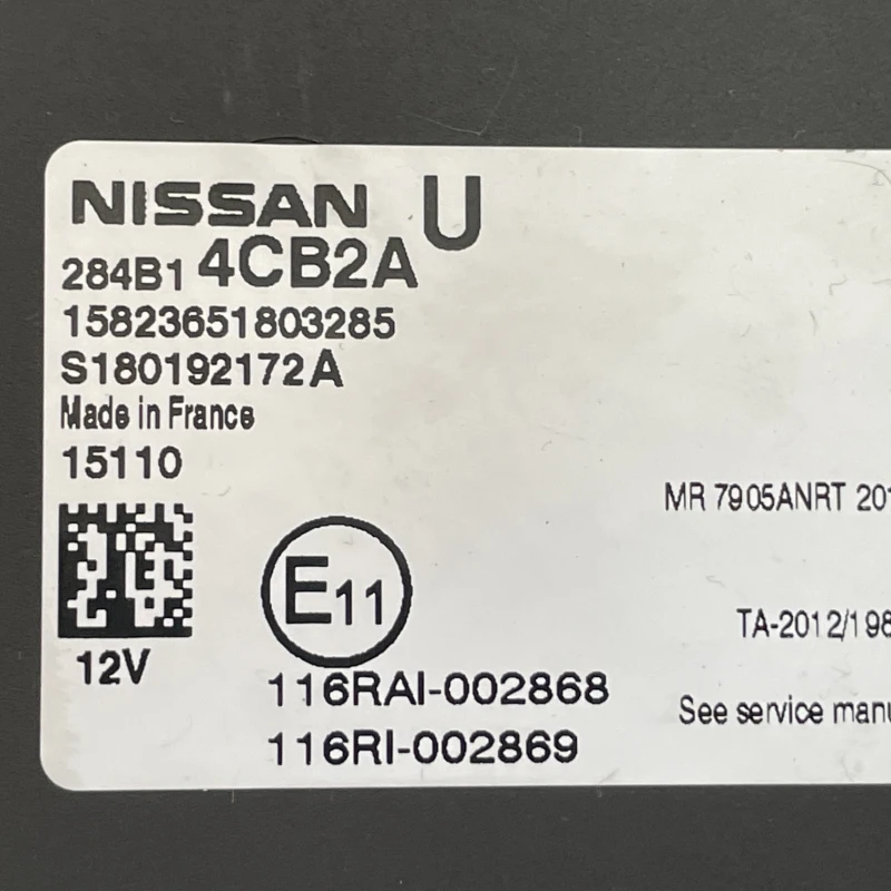 Calculator confort bcm / Nissan Qashqai J11 2015 / Audio si electronice