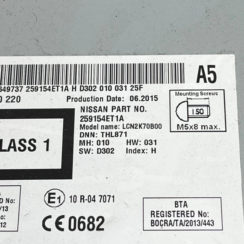 Radio CD / Nissan Qashqai J11 2015 / Audio si electronice