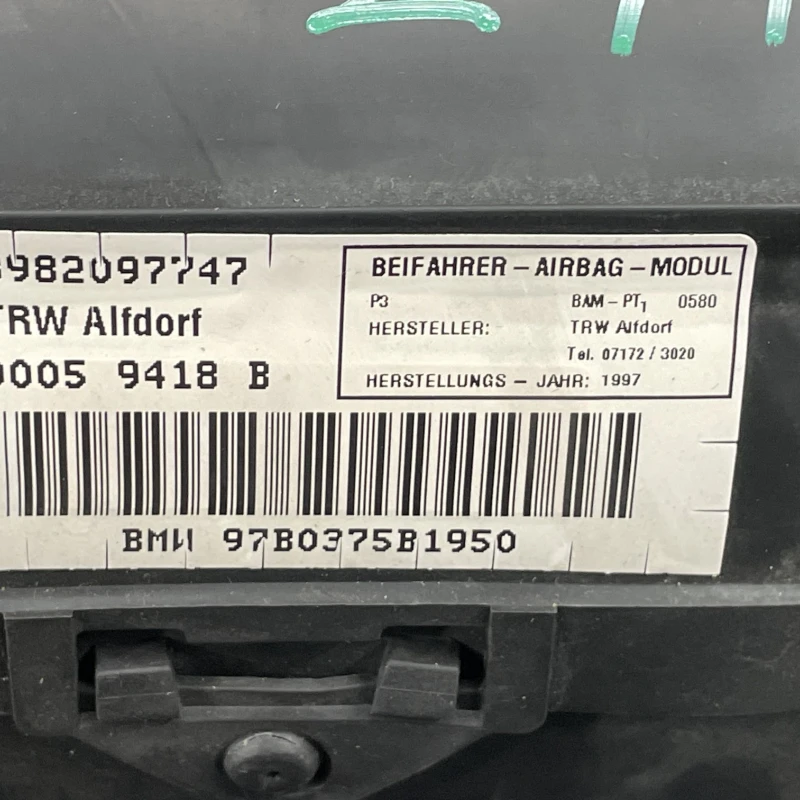 Airbag pasager / BMW   1997 / Interior
