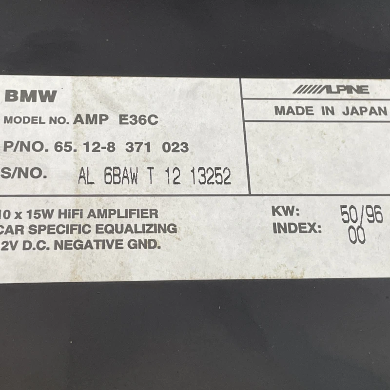 Amplificator audio / BMW   1997 / Audio si electronice