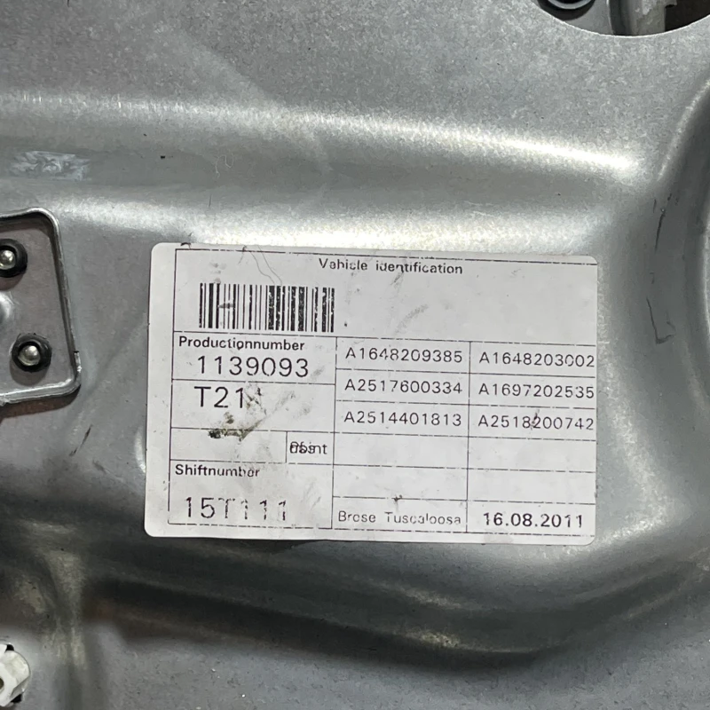 Macara geam stanga fata / Mercedes-Benz R Class W251 facelift 2011 / Caroserie, oglinzi si faruri